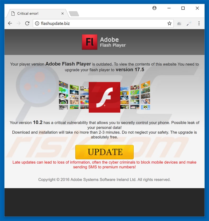 is it safe to download adobe flash player update for mac